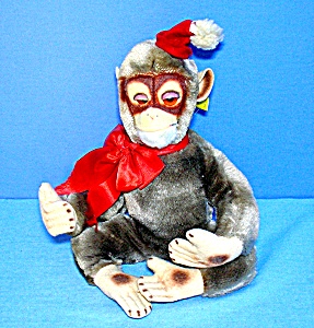 Childs Chrismas Vintage Monkey 10 Inch Character