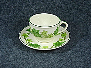 Franciscan Ivy Cup And Saucer California Usa