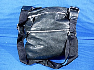 Margo Black Leather Cross Body Bag