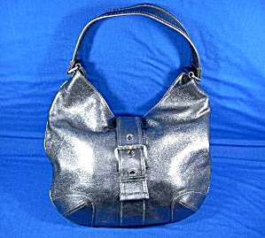 Michael Kors Silver Leather Bag