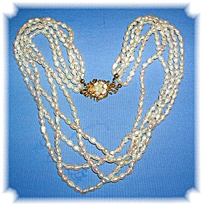 Freshwater Pearl 5 Strand Necklace