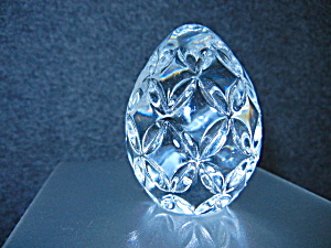 Waterford Crystal Clear Egg Handcooler Paperweight