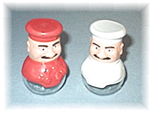 Red & White Salt & Pepper Shakers