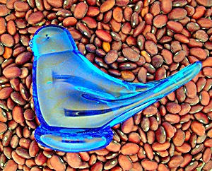 Blue Bird Glass By Ron Ray 1988