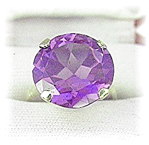 Ring 14k Gold & 13ct Synthetic Alexandrite