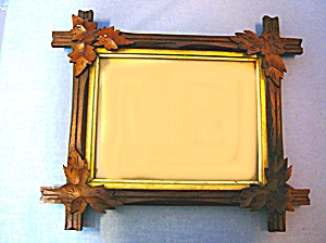 Picture Frame Wood With Oak Leaf Corners