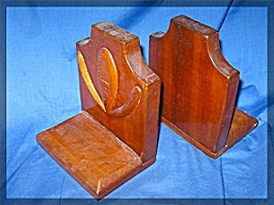 Book Ends, Hand Crafted, Wooden