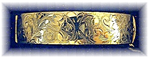 Bracelet Ornate Gold Filled European Bangle
