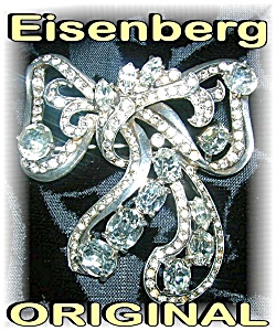 Brooch Eisenberg Original Bow Sterling Silver