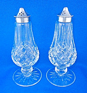 Waterford Lismore Salt And Pepper Set Footed