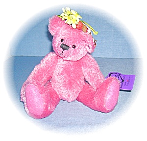 Annette Funicello Pink Mohair Bear 10 Inches