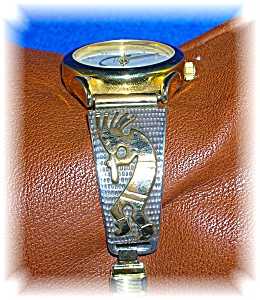 Navajo Sterling Silver 12k Gf Ladies Wrist Watch