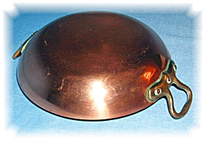 Small Old Copper Chaffing Dish