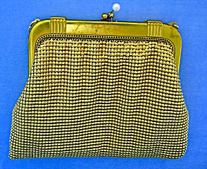 Whiting And Davis Gold Evening Purse