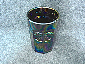 Carnival Glass Tumbler Cherry And Cable Pattern