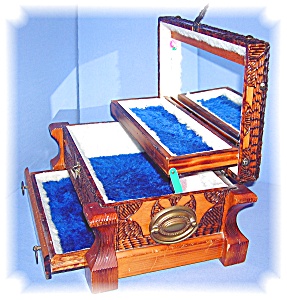 Prison Tramp Art Wooden Music Jewelry Box