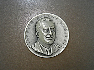 Franklin D. Roosevelt .999 Silver Art Medal.