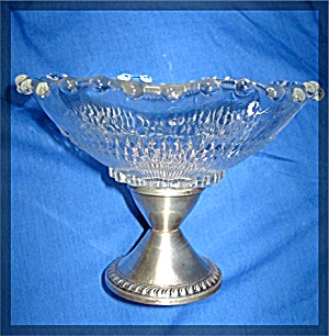 Candy Dish, Duchin Sterling, Footed Crystal