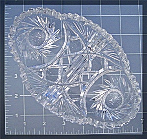 Glass Brilliant Cut Crystal Dish