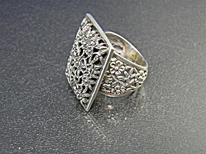 Exex By Claudia Agudelo Sterling Silver Ring 7 1/2