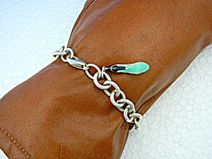 T & Co Sterling Silver Shoe Charm Bracelet