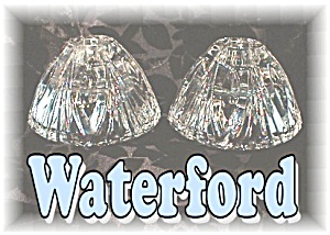 Pair Of Waterford Crystal Candleholders.