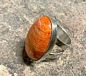 Apple Coral Sterling Silver Ring Jay King Finds