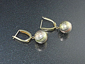14k Gold Ball Huggie Earrings Usa