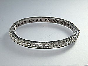 Bracelet Sterling Silver Crystal Bracelet 40s