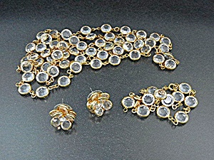 Swarovski Crystal Necklace Bracelet & Earrings