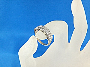 14k White Gold 22 Diamonds Anniversary Band Ring