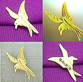 Vintage Bird Brooch Pin