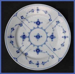 Antique Royal Copenhagen Blue Fluted Plate