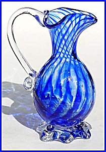 Kraft 1968: Blue Striped Footed Pitcher
