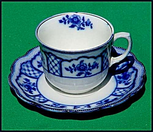 Flow Blue: Melbourne Cup And Saucer