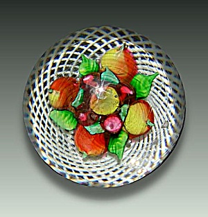Antique New England Glass Company Fruit Paperweight