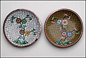 Matching Pair Of Small Cloisonne Dishes