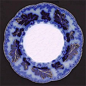 Flow Blue: Normandy Dinner Plate