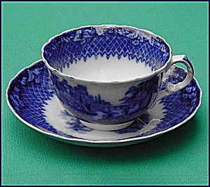 Flow Blue: Italia Cup And Saucer Set