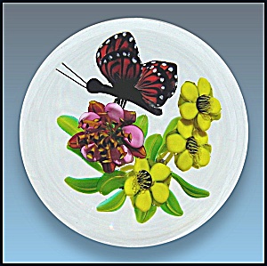Ken Rosenfeld 2006: Butterfly And Floral Paperweight