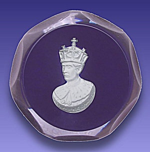 D'albret 1970: Prince Charles Sulphide Paperweight