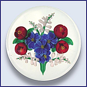 Randall Grubb 1990: Floral Bouquet Paperweight
