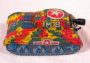 M-8 Friction Tank - 3&quot; - 1940/50 - Modern Toys - Japa