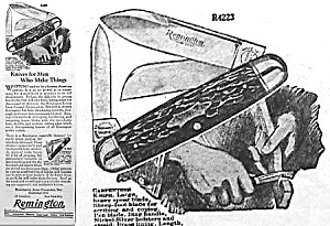 1928 Remington Pocket Knife Ad