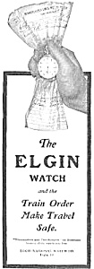 1904 Elgin Pocket Watch Train Ad