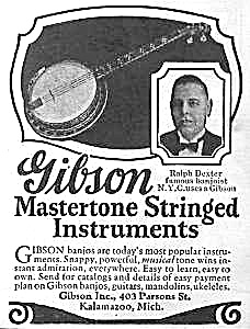 1927 Gibson Banjo Music Room Ad L@@k