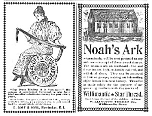 1895 Sewing Thread Company Ads
