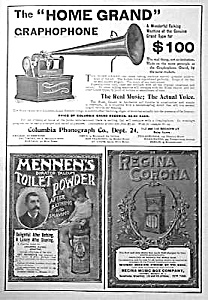 1899 Regina Disk Music Box/graphophone Ad
