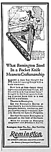 1924 Remington Pocket Knife Ad L@@k
