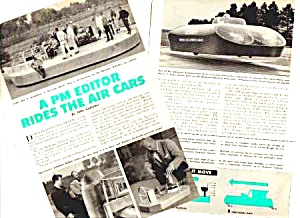 1960 Air Cars (Hover Cars Crafts) Magazine Article